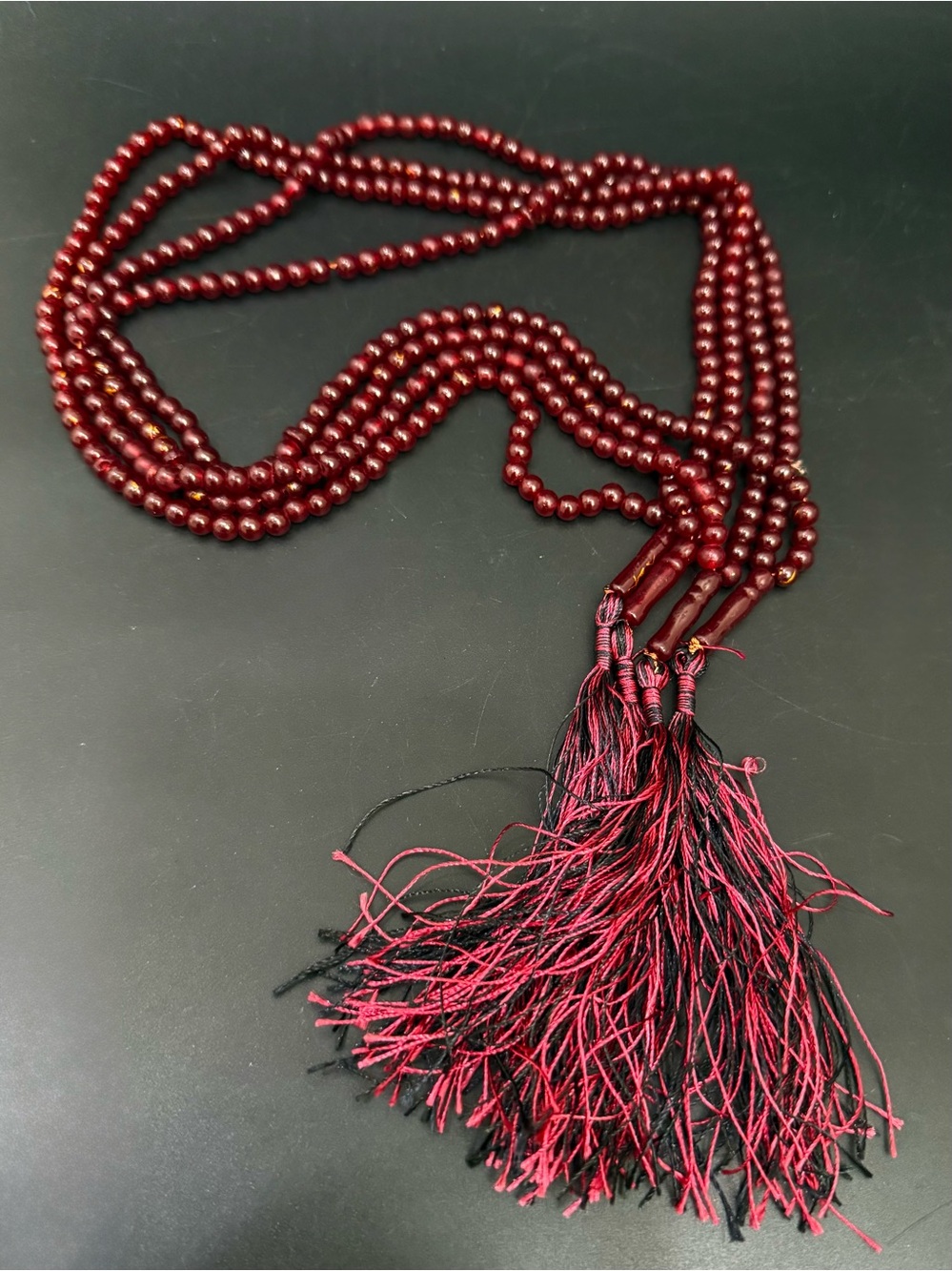 Lot 4 Dark Red Burgundy 6mm Beads Tasbih/Misbaha Mala Prayer Beads